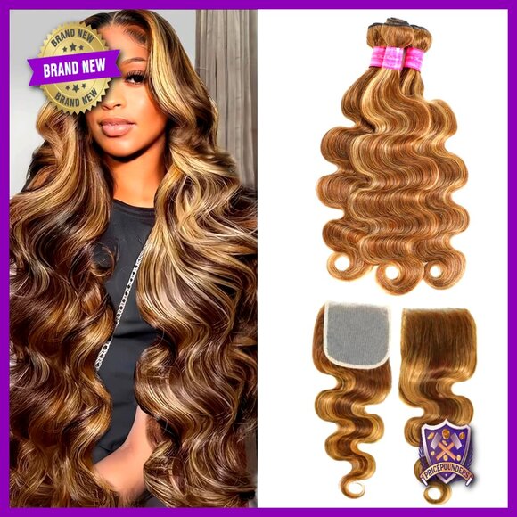 Brazilian Virgin Remy Human Hair Extensions Body Wave 4x4 Closure 20-24 Inch main image 6